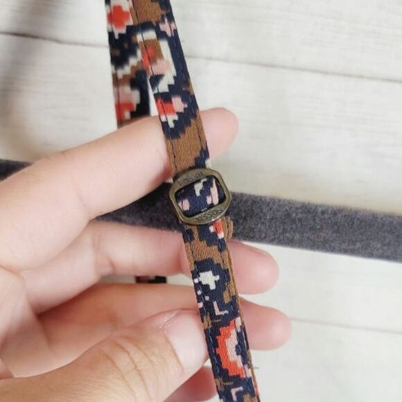 Fossil Multicolored Aztec Print Spaghetti Strap Mini Sundress, sz Small - Picture 10 of 15
